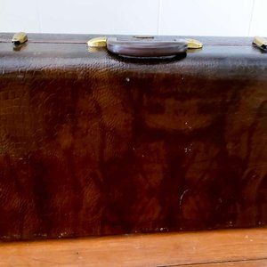 Vintage Samsonite Faux Alligator Suitecase
